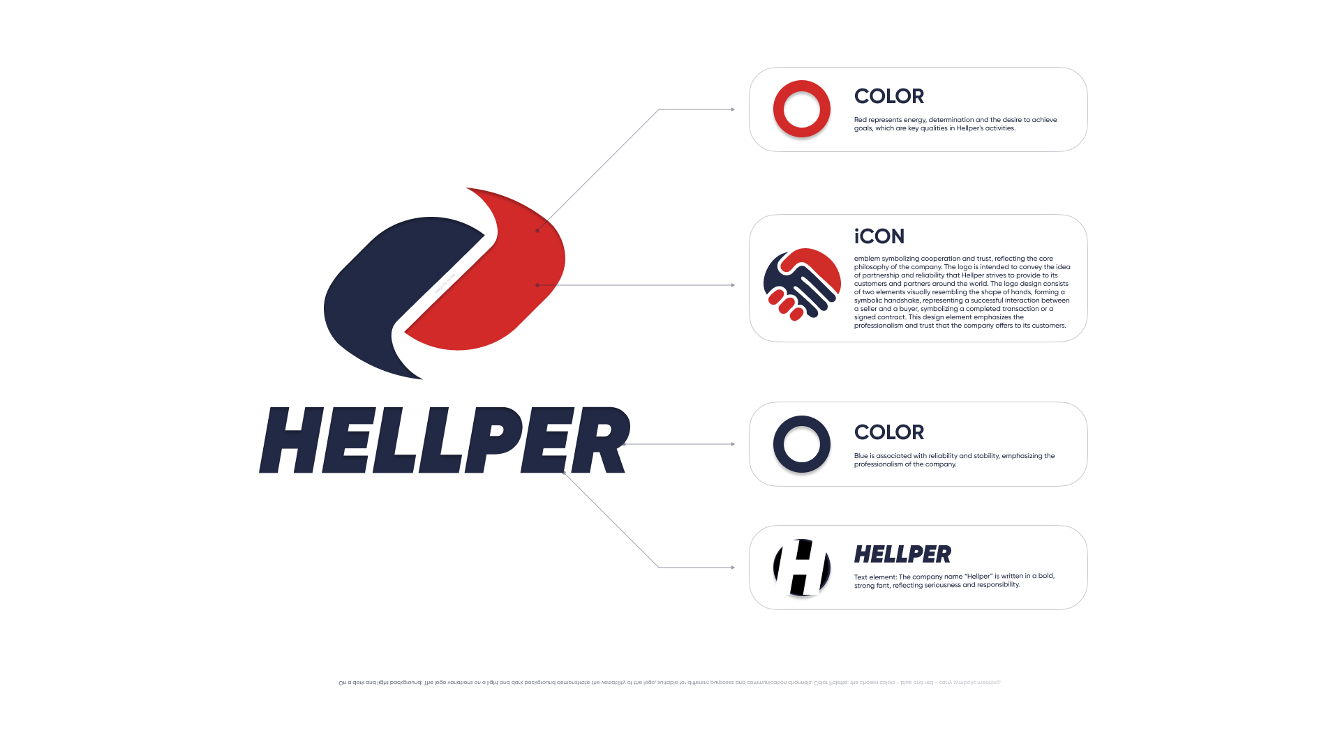 Hellper logo structure and brand system