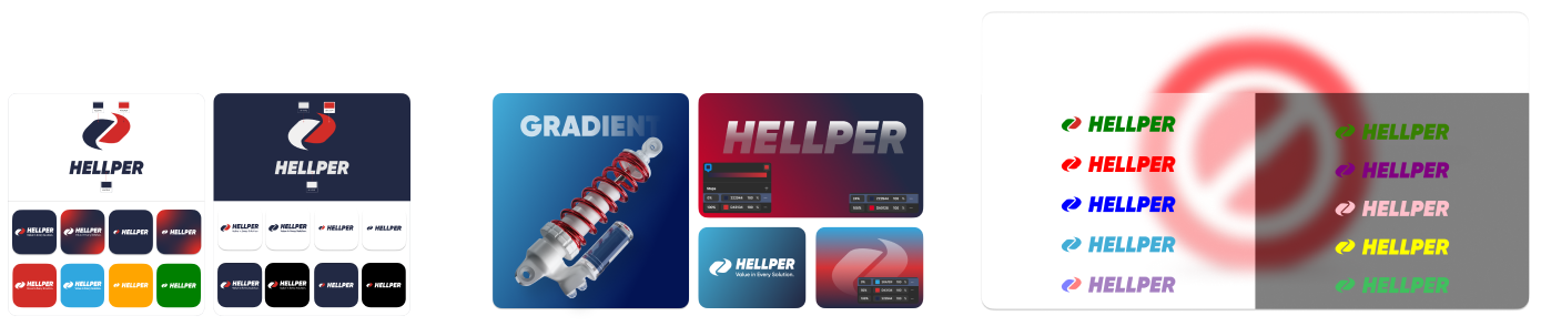 Hellper color and material branding
