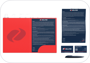 Hellper stationery mockup 2