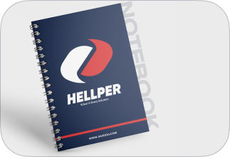 Hellper stationery mockup 8