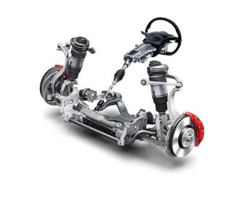 Steering and suspension system