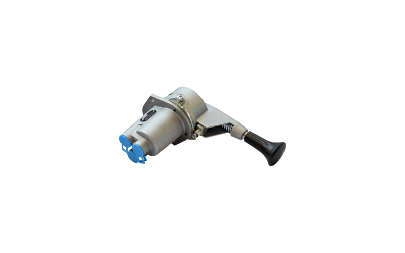 Brake crane with manual control